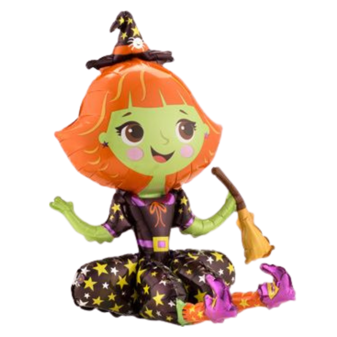 LRG SHP SITTING WITCH 21"