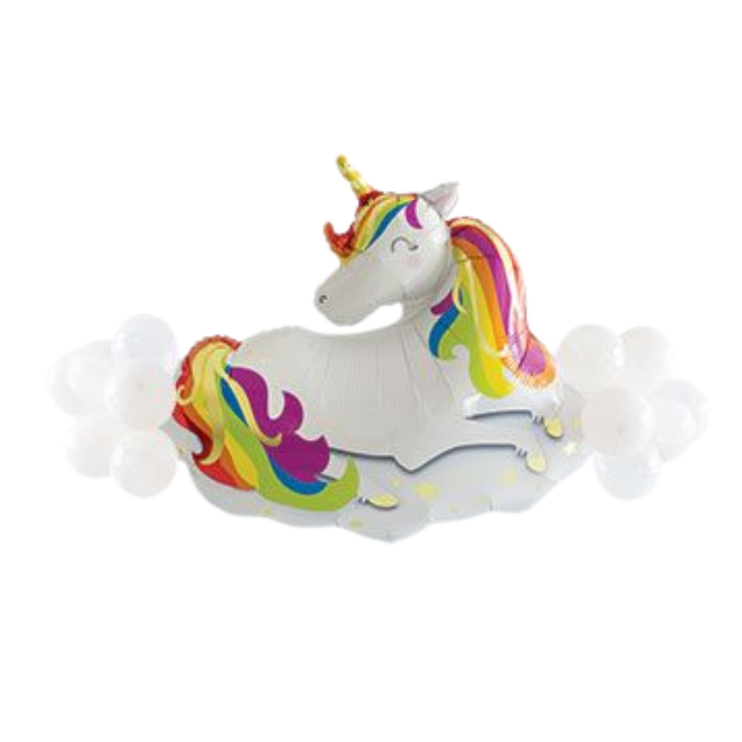 LRG SHP UNICORN LATEX-ACCENTED 49"