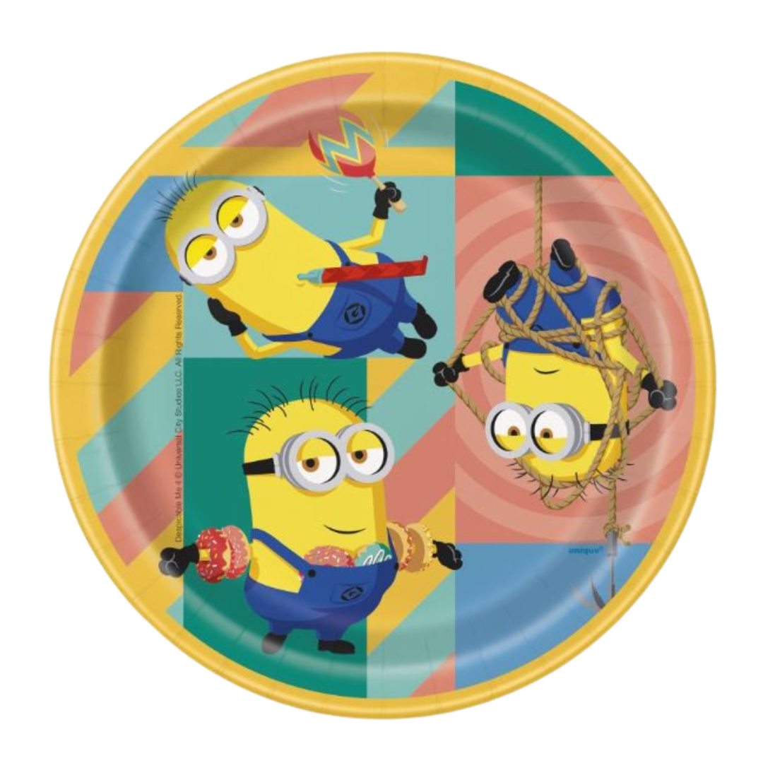 Despicable Me Round 7" Dessert Plates 8ct