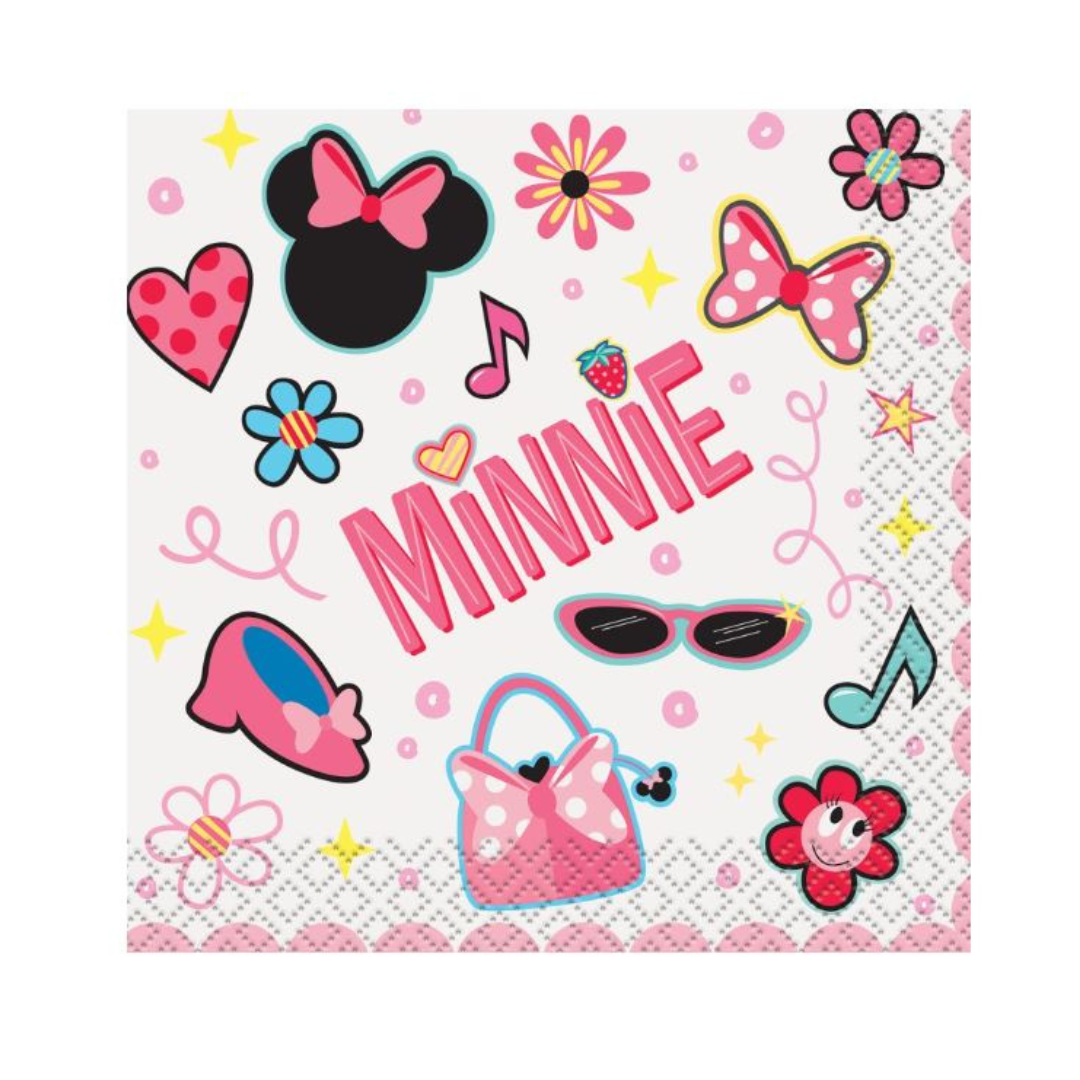 Disney Iconic Minnie Mouse Beverage Napkins 16ct