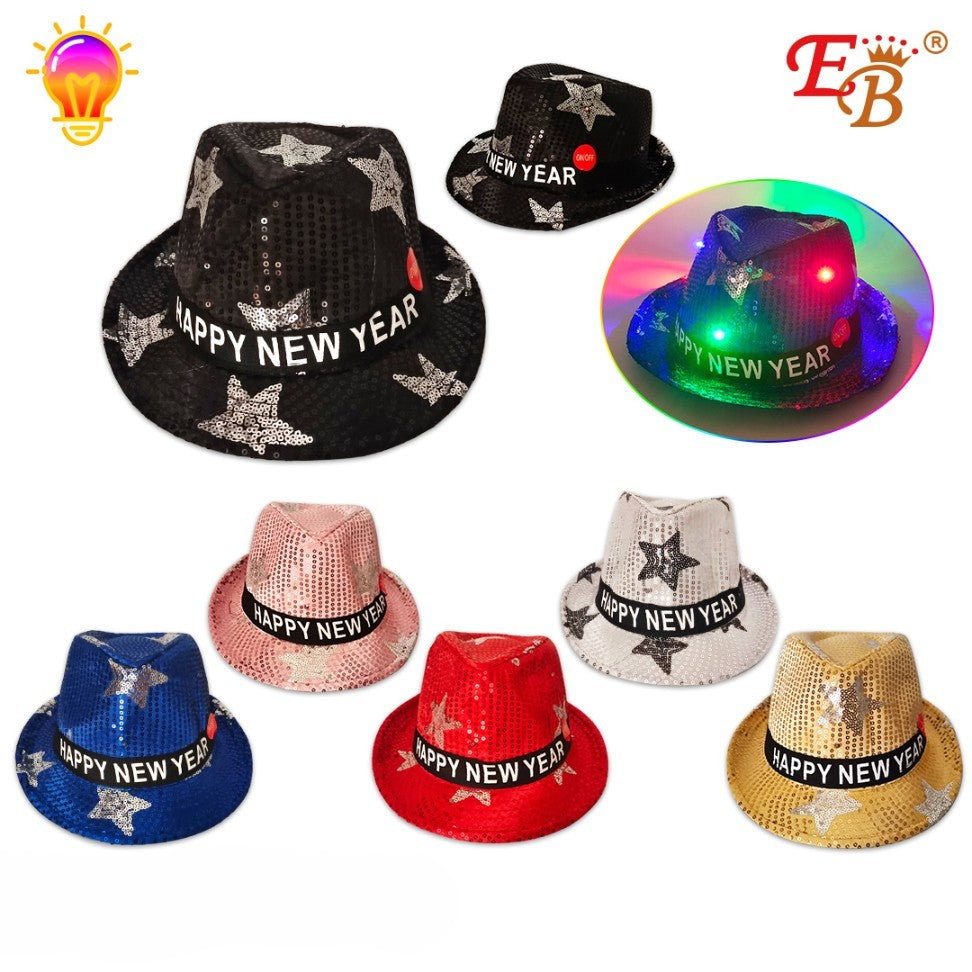NEW YEAR LIGHT UP HAT