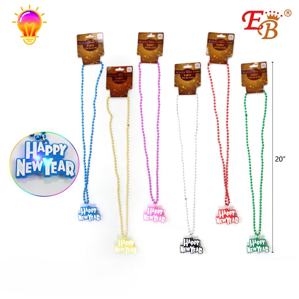 20" NEW YEAR LIGHT UP NECKLACE