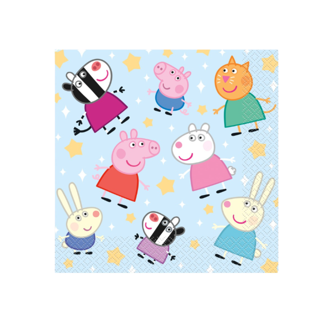 Peppa Pig And Friends Napkins 16ct
