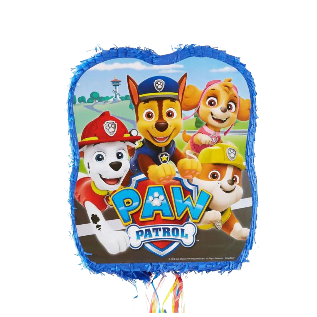Paw Patrol Shaped Drum Pull Pop Out Pinata