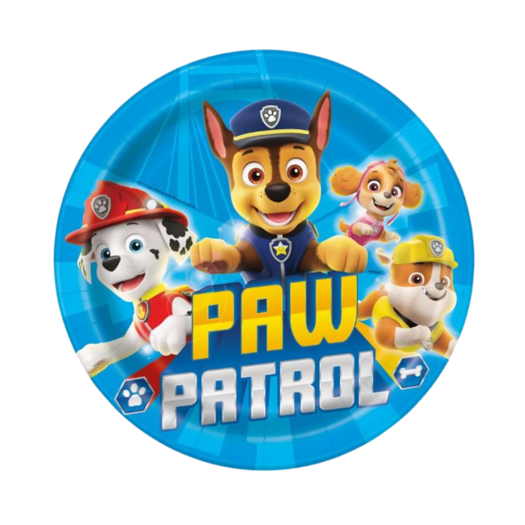 Paw Patrol Round 9" Dinner Plates 8ct