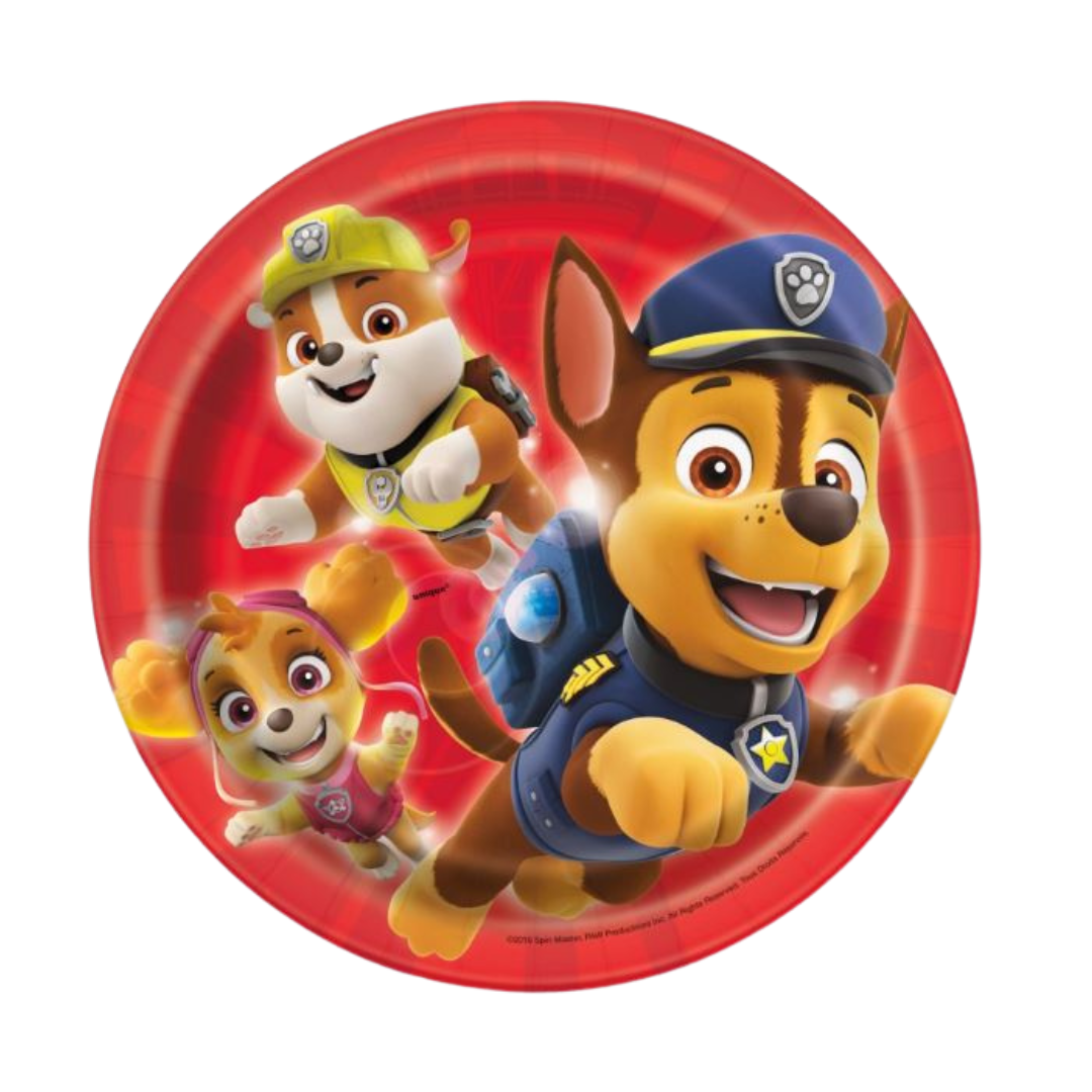 Paw Patrol Round 7" Dessert Plates 8ct