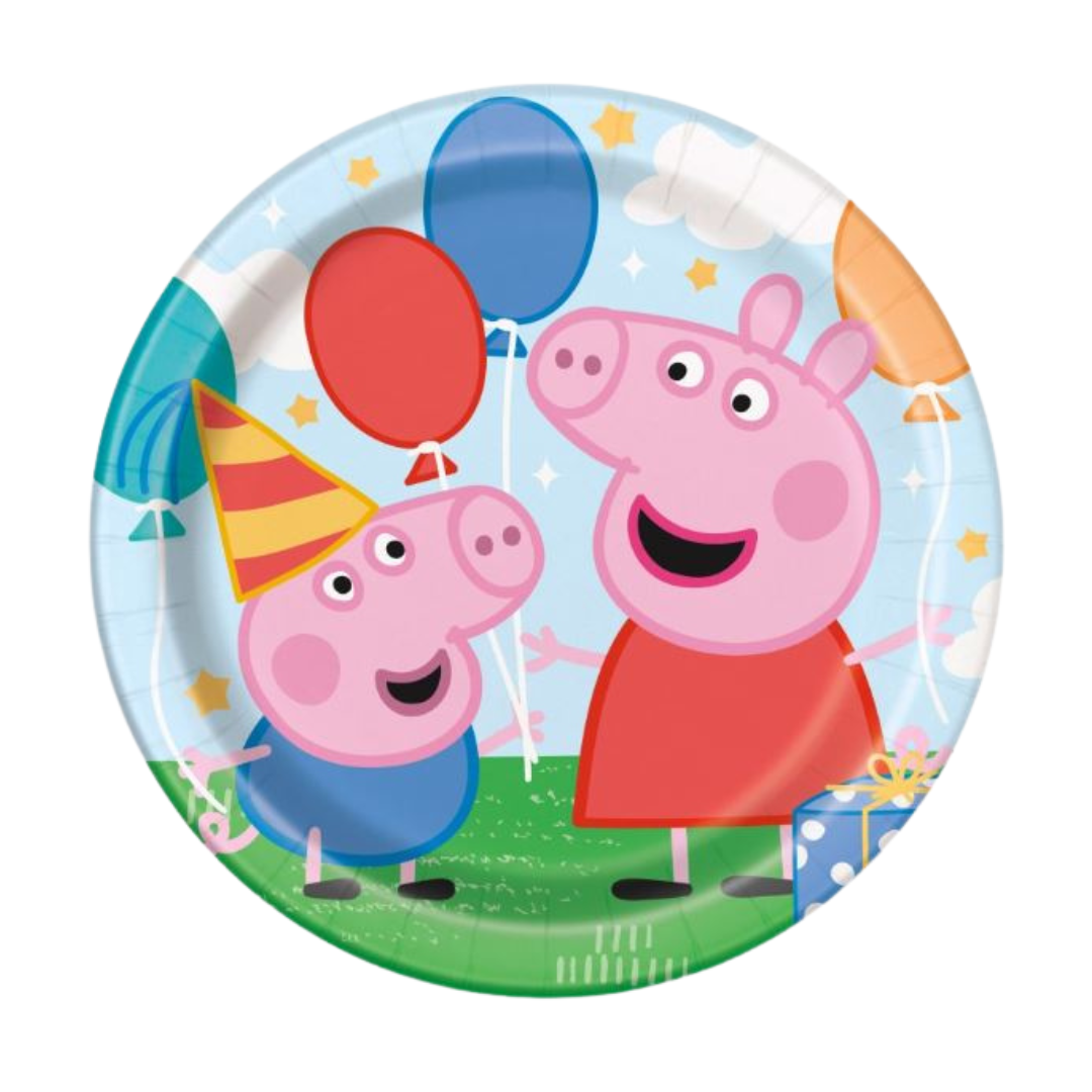 Peppa Pig Round 9" Dinner Plates 8ct