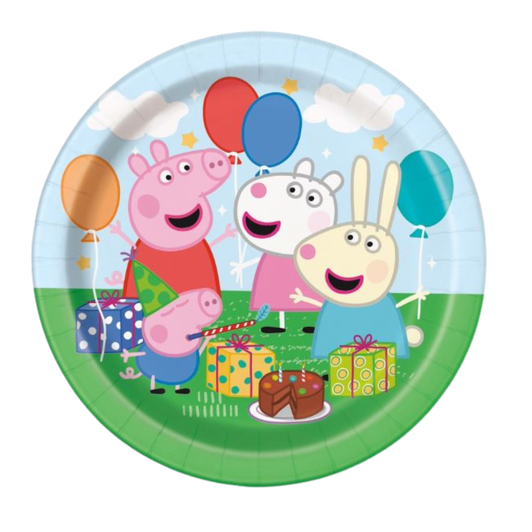 Peppa Pig Round 7" Dessert Plates 8ct
