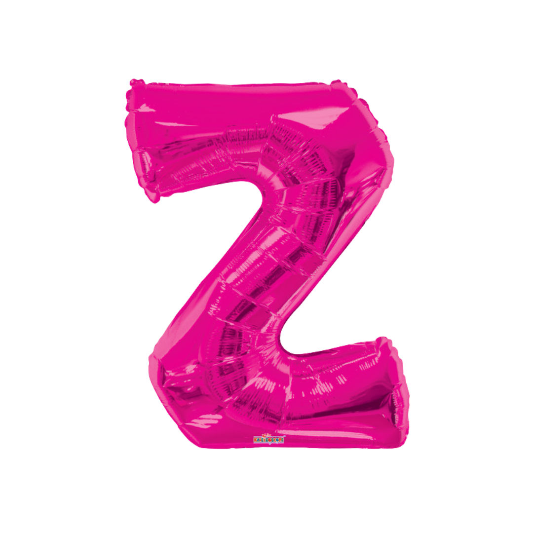 34" Magenta Letter Foil Balloons