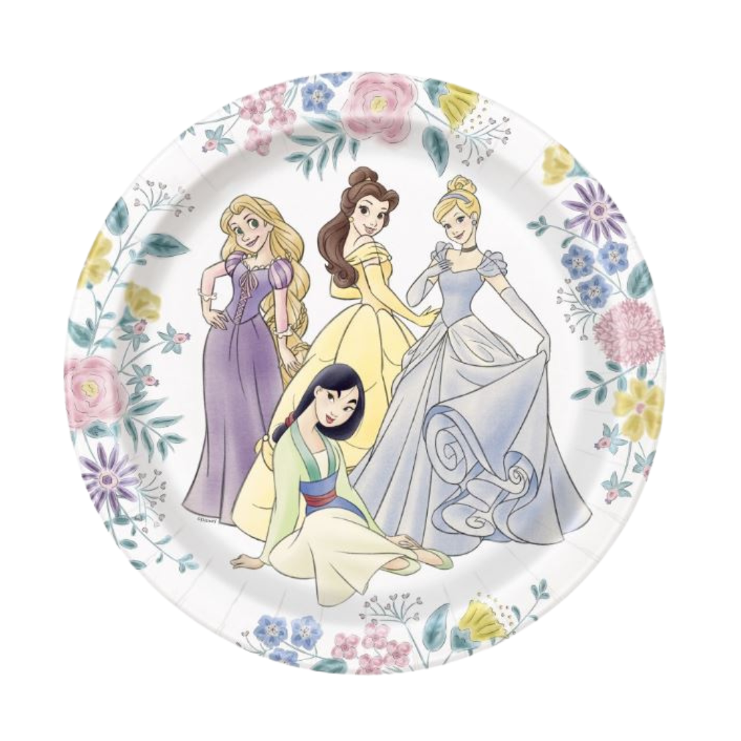 Disney Princess Round 9" Dinner Plates 8ct