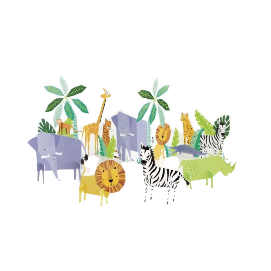 Animal Safari Table Decorating Kit 5pc