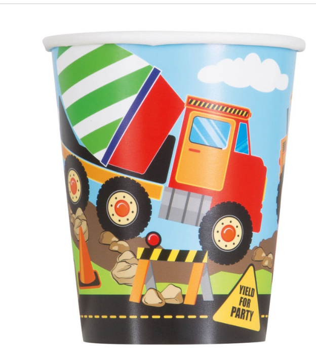 Construction Party 9oz Paper Cups