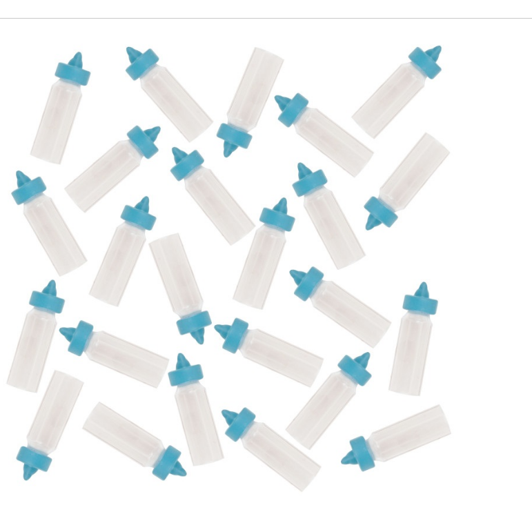 Blue Mini Baby Bottles Favors 24ct