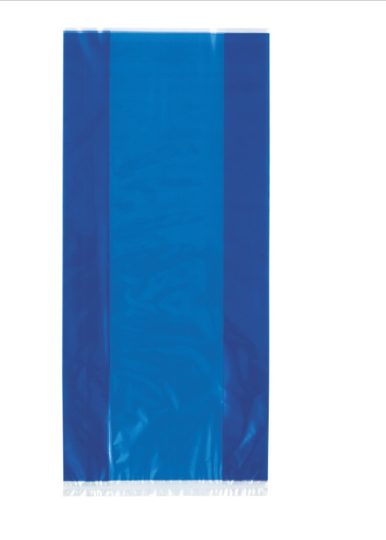 Royal Blue Cellophane Bags 30ct