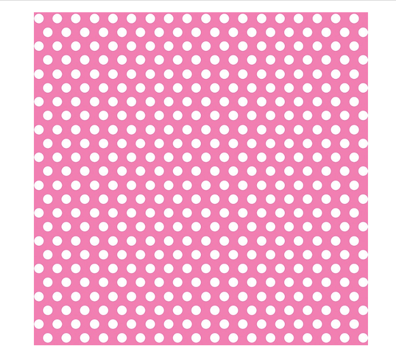 Hot Pink Dots Gift Wrap 30" x 5 ft