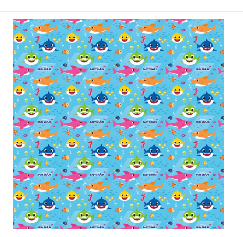Baby Shark Gift Wrap 30" x 5 ft