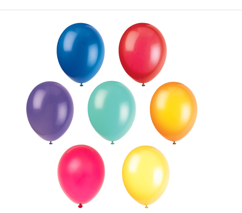 12" Latex Balloons 10ct - Assorted
