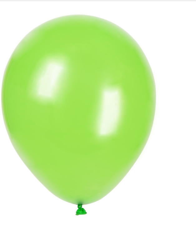 12" Latex Balloons 72ct - Lime Green