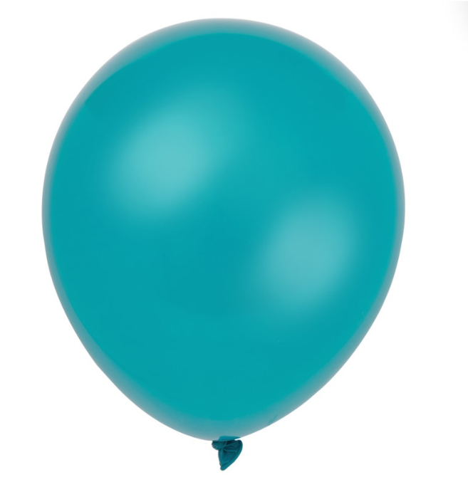 12" Latex Balloons 72ct - Teal
