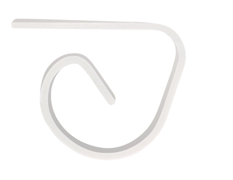 White Plastic Table Cover Clips 4ct