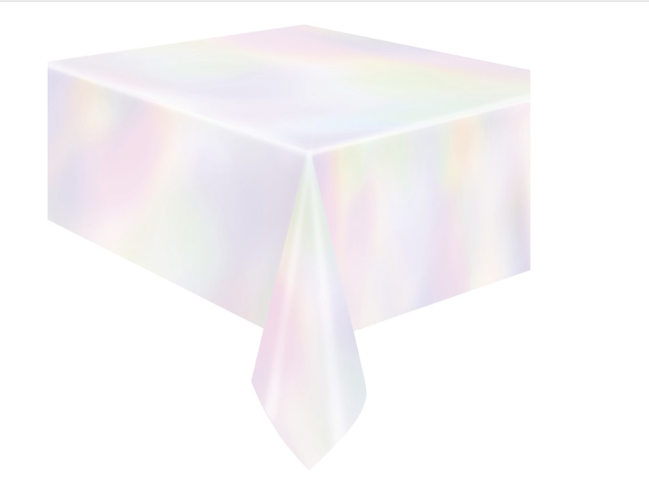 Iridescent Rectangular Foil Table Cover