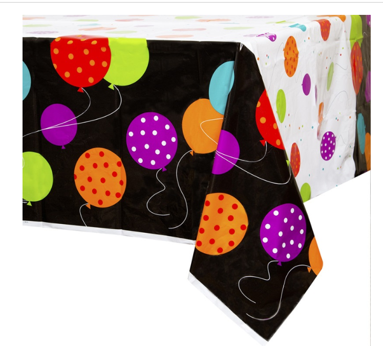Birthday Cheer Rectangular Plastic Table Cover