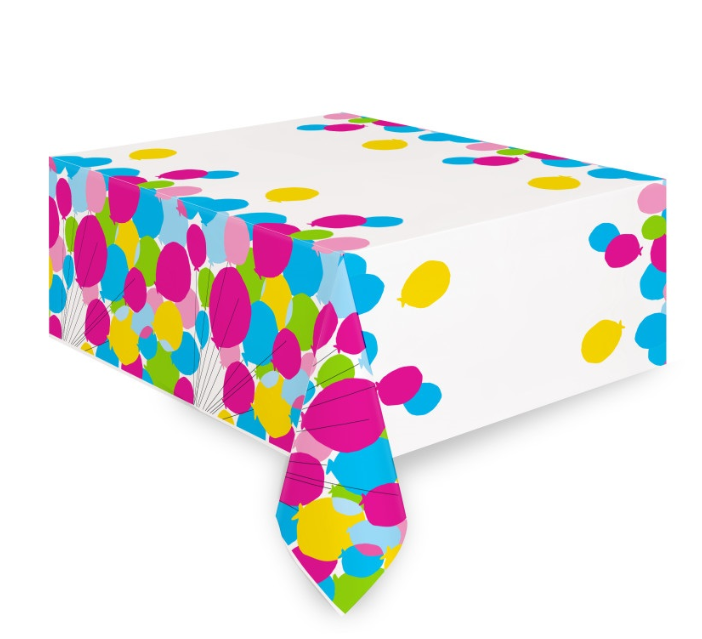 Balloons & Rainbow Birthday Rectangle Table Cover
