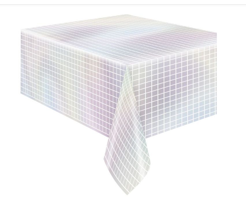 Iridescent Rectangular Foil Table Cover