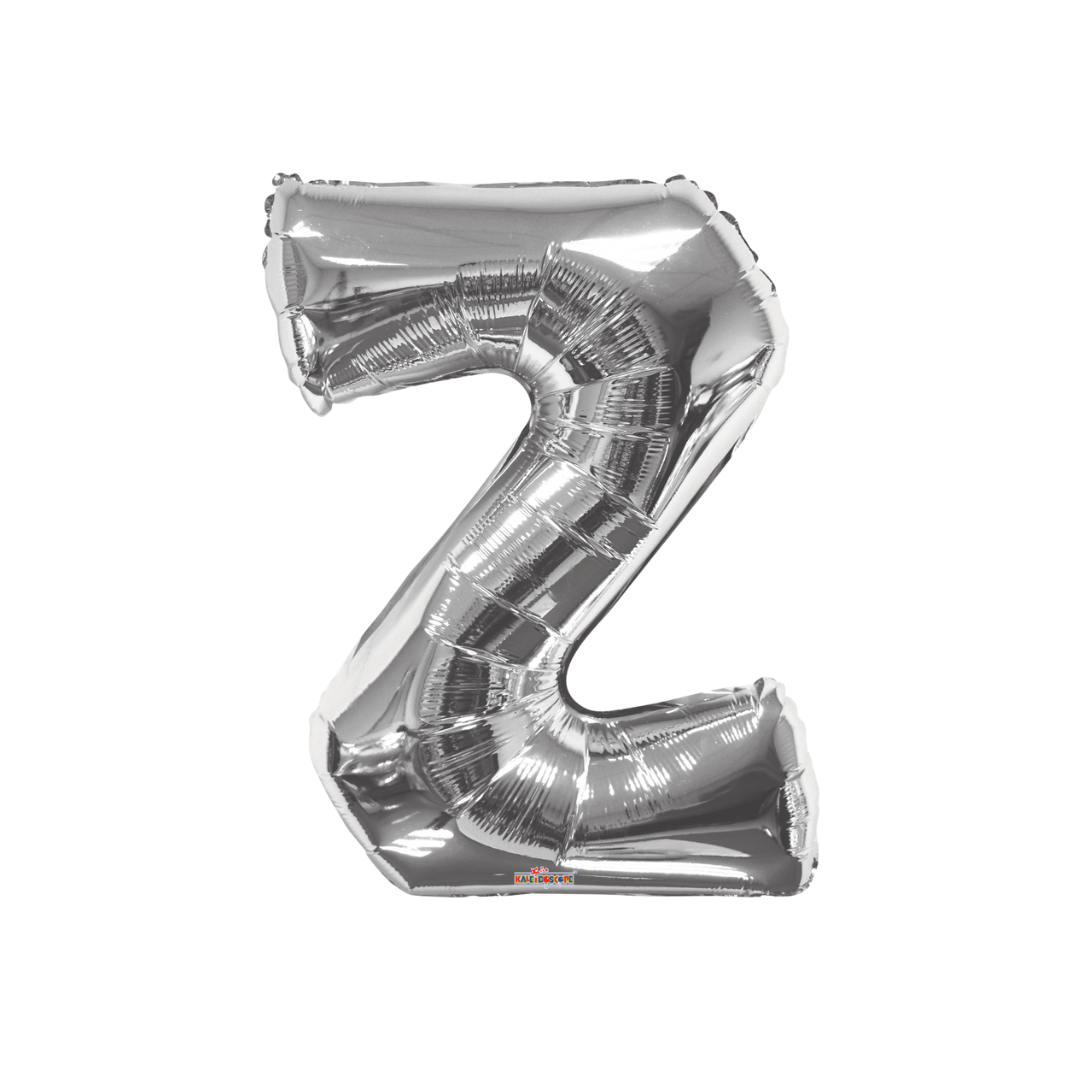 34" Silver Letter Foil Balloons