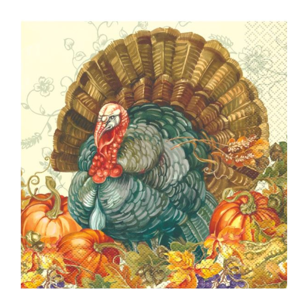Traditional Thanksgiving Luncheon Napkins 16ct
