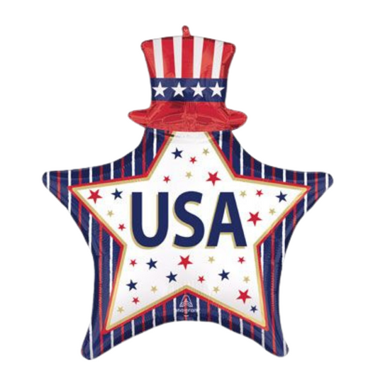 30" USA Star & Top Hat