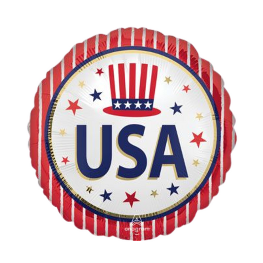 18" USA Stars & Stripes Balloon
