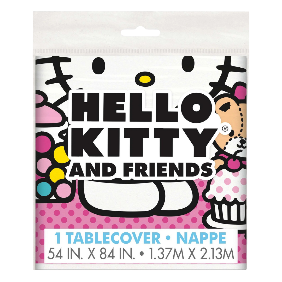 Hello Kitty And Friends Rectangular Plastic Cover, 1 Count