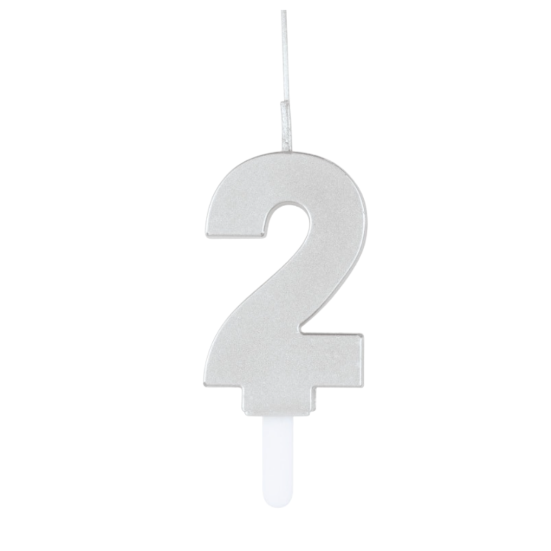 Silver Birthday Sparklers Candles