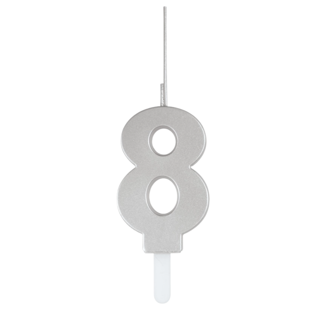 Silver Birthday Sparklers Candles