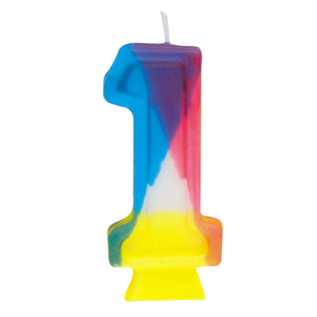 Rainbow Birthday Candle