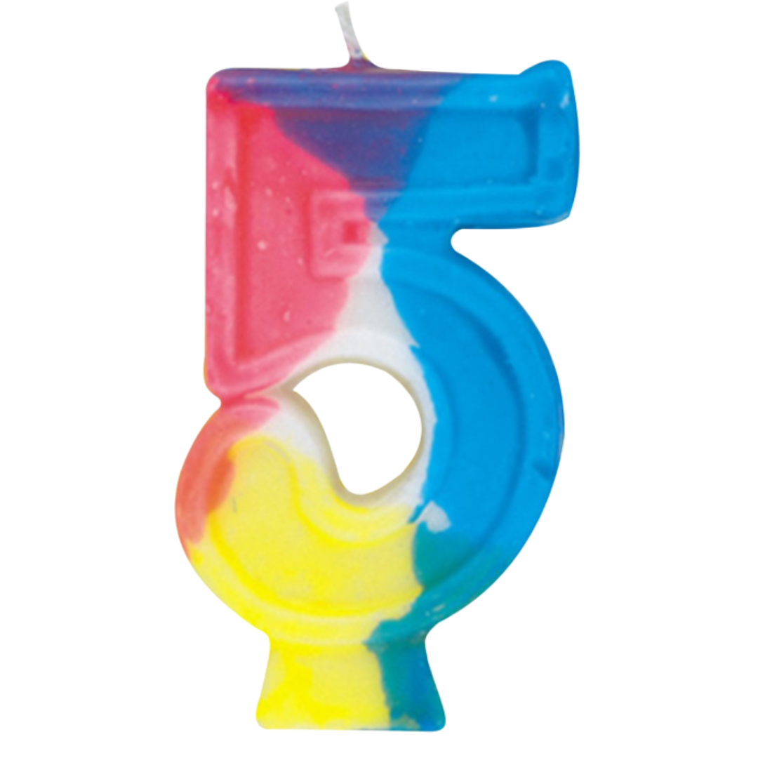 Rainbow Birthday Candle
