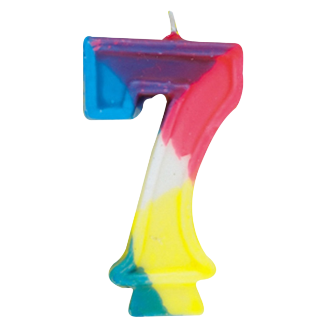 Rainbow Birthday Candle