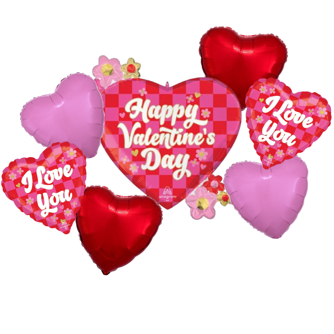 Happy Valentine's Day Balloon Bouquet