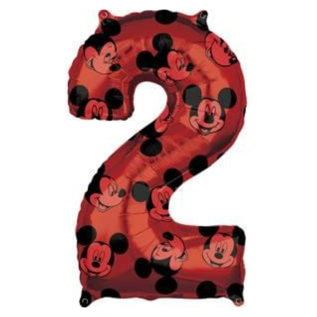 Mickey Number Foil Balloons