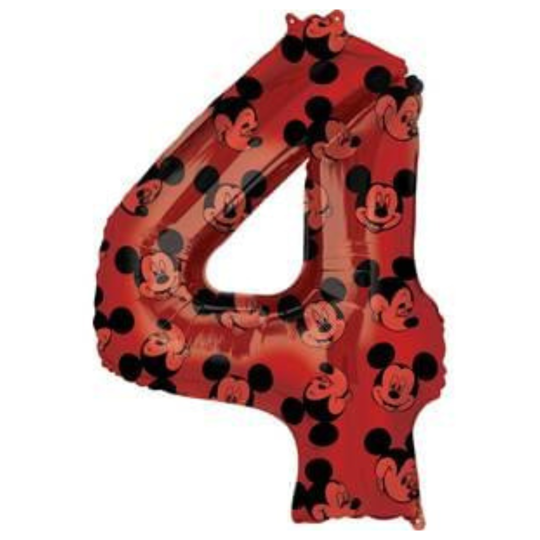 Mickey Number Foil Balloons