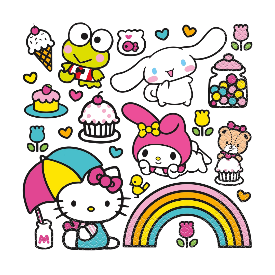Hello Kitty And Friends Large Napkins, 16 Count
