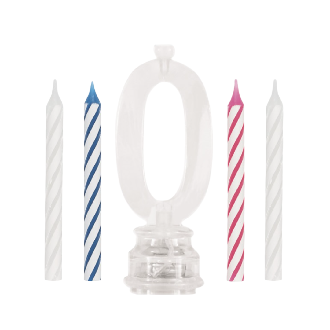 Flashing Candle Holder With Birthday Candle