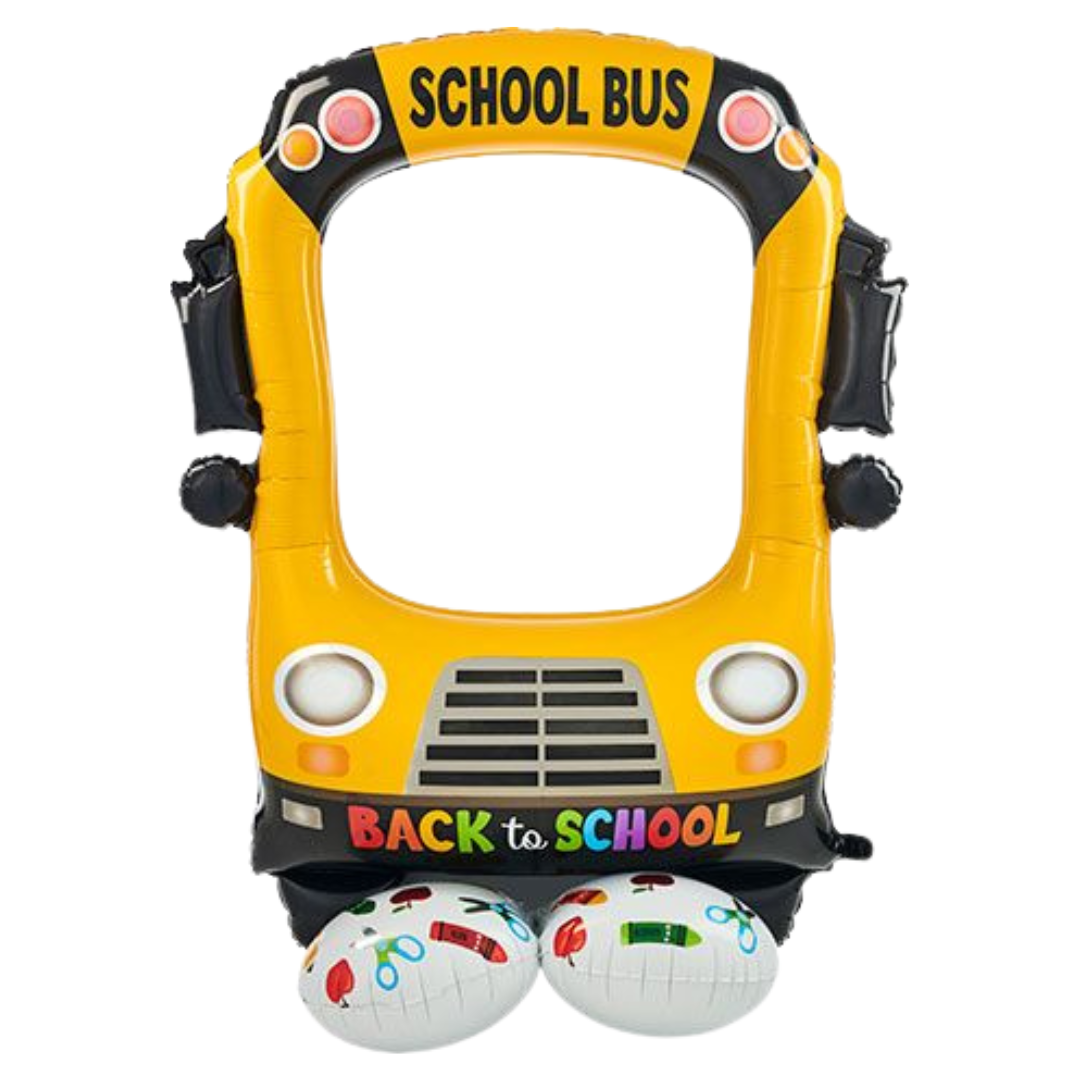 56" AirLoonz Selfie Frame Back to school Bus