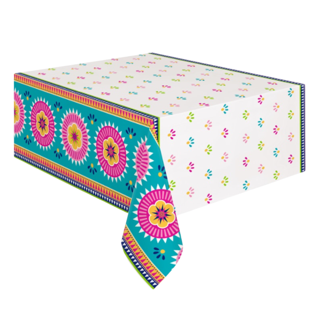 Diwali Fiesta Rectangular Plastic Table Cover 54" x 84"