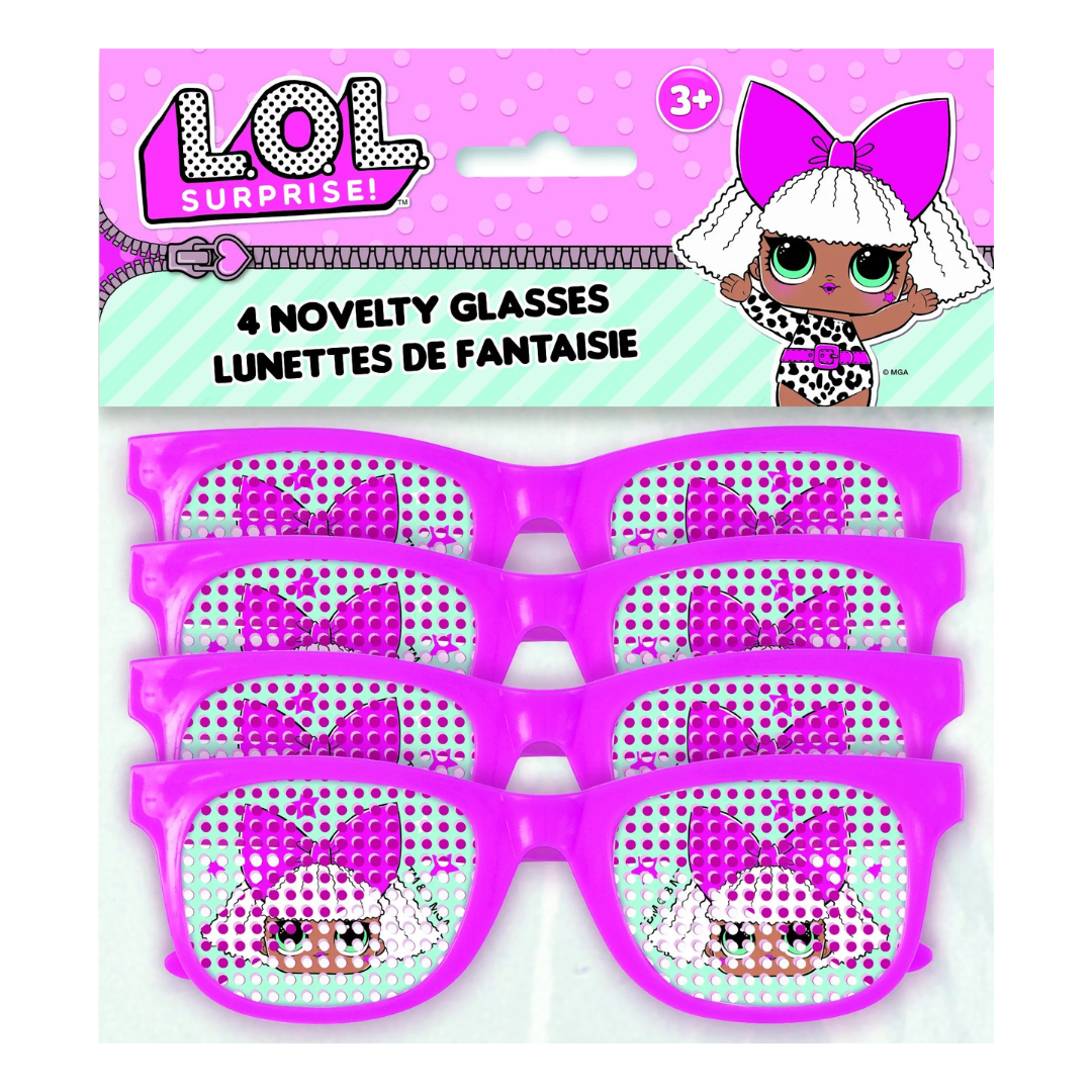 LOL Novelty Glasses (4Ct)