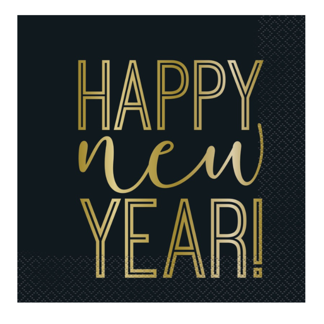 Roaring New Years Luncheon Napkins 16ct