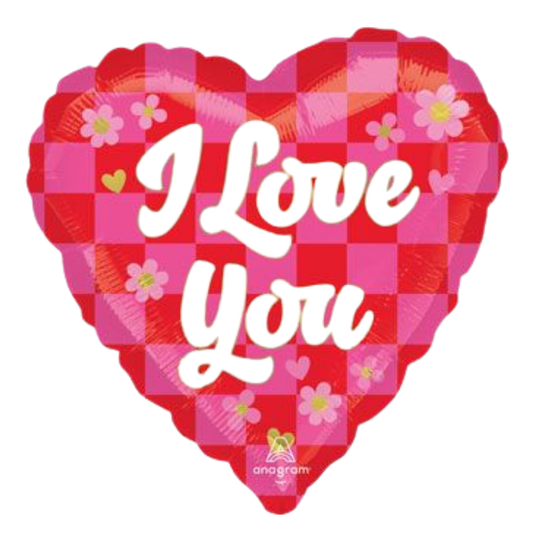 28H I LOVE YOU CHECKERBOARD