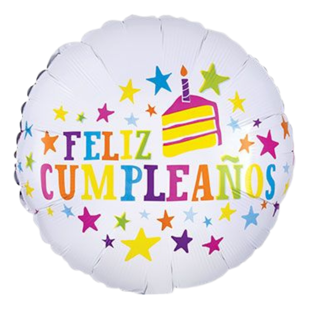 18" FELIZ CUMPLEANOS STARS