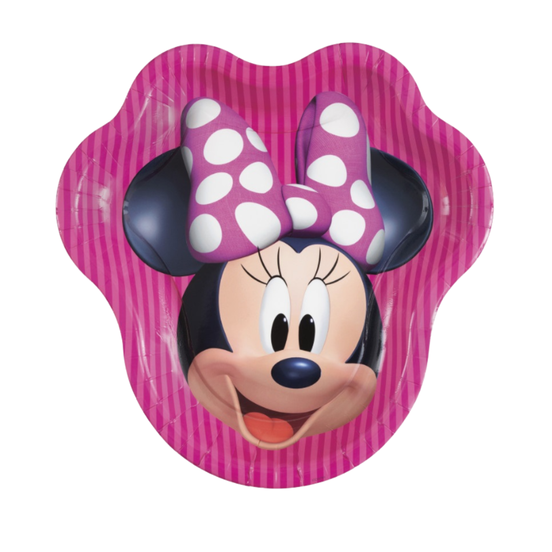 Disney Minnie Mouse Shaped 9" Dinner Plates